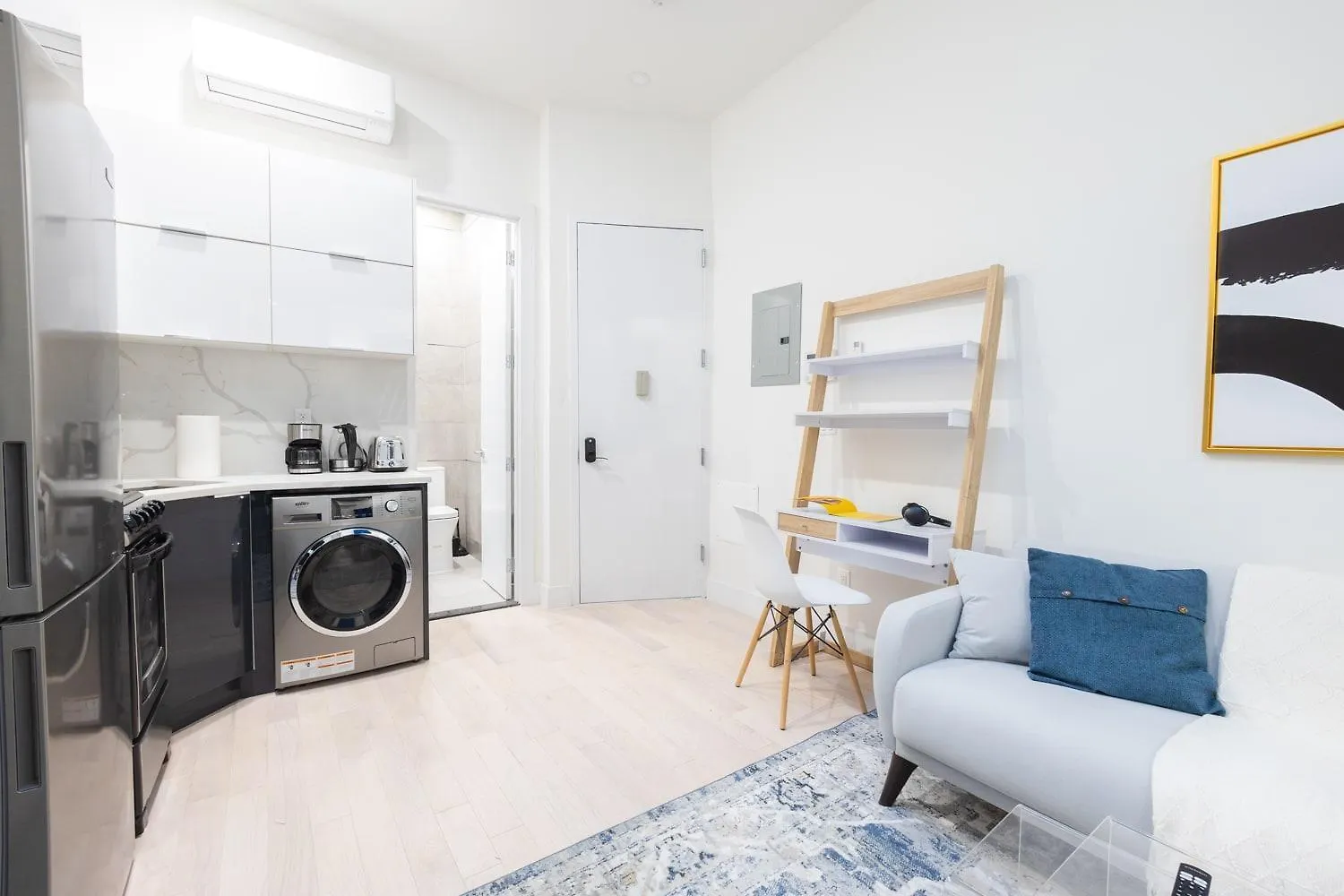 317-4A New Modern 1Br W&D Walk To Central Park Нью-Йорк Апартаменты